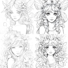 Forest Fairies Coloring Book - CraftNest - Digital Crafting and Art