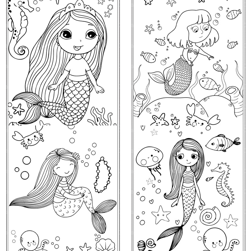 Mermaids Coloring Book - CraftNest - Digital Crafting and Art
