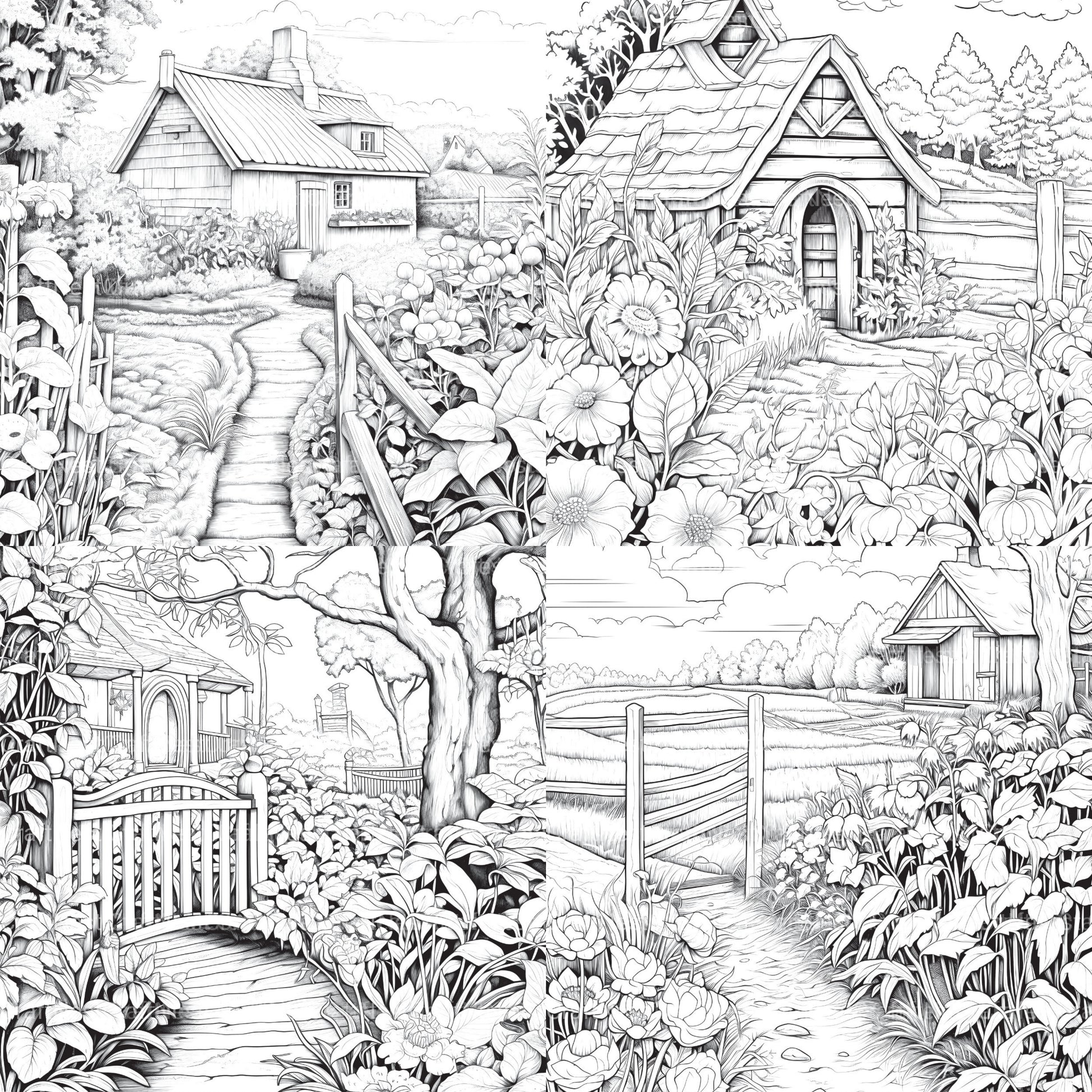 Farmers Garden Coloring Book 2 - CraftNest - Digital Crafting and Art