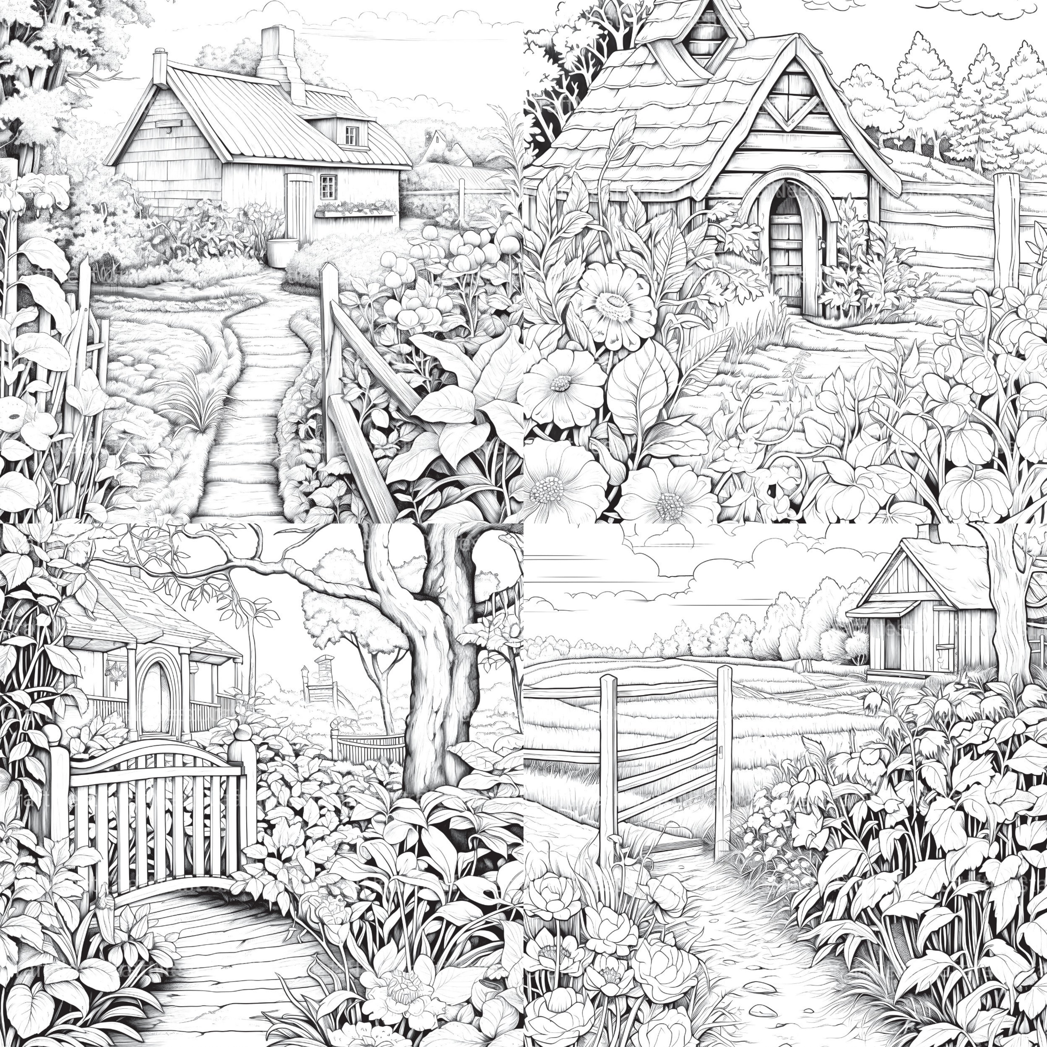 Farmers Garden Coloring Book 2 - CraftNest - Digital Crafting and Art