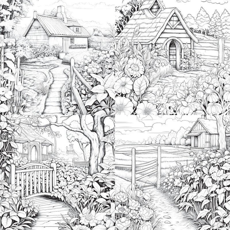 Farmers Garden Coloring Book 2 - CraftNest - Digital Crafting and Art