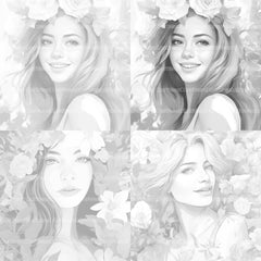 Beautiful Woman Coloring Book - CraftNest - Digital Crafting and Art