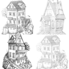 Norwegian Tiny House Coloring Book - CraftNest - Digital Crafting and Art
