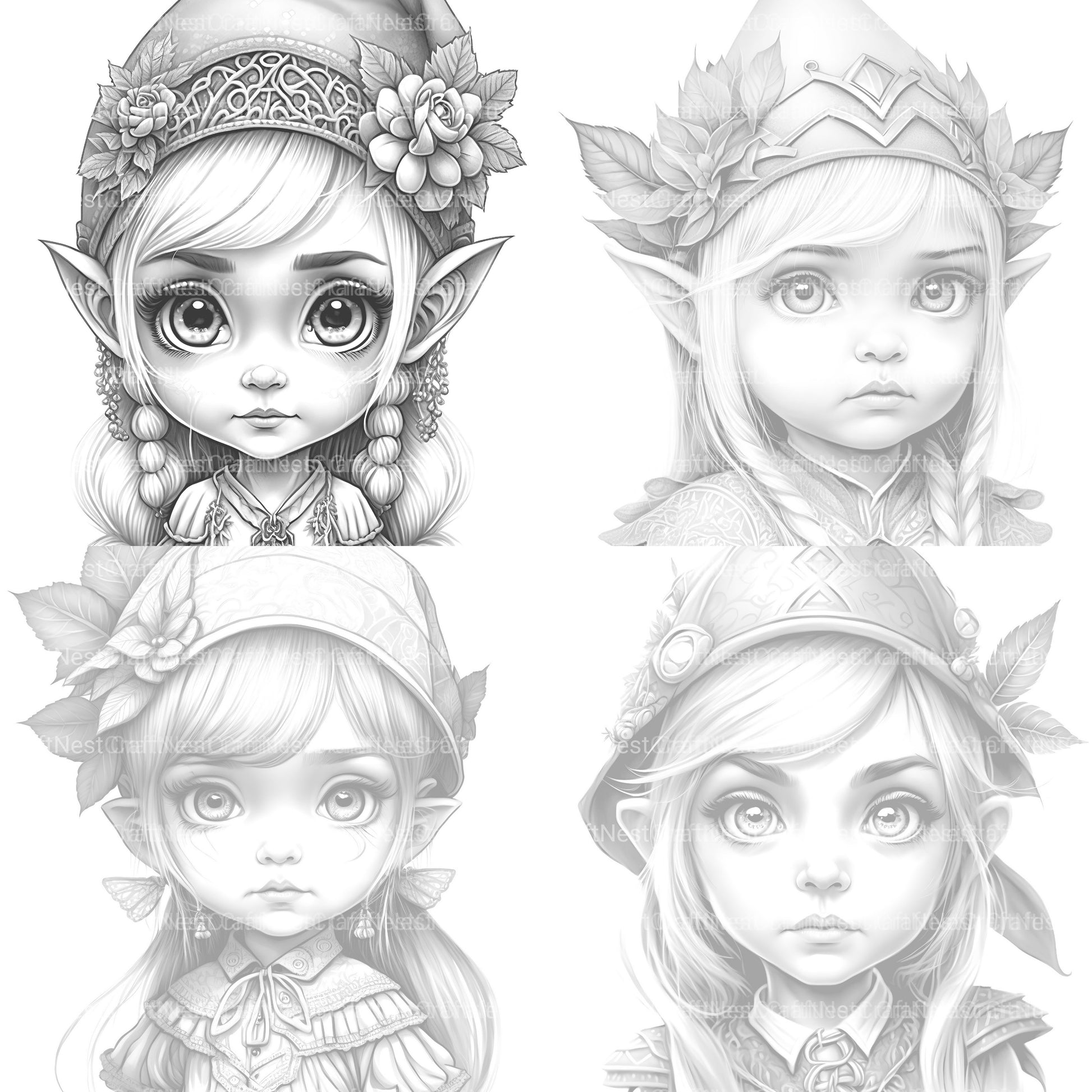 Gothic Girl Coloring Book - CraftNest - Digital Crafting and Art