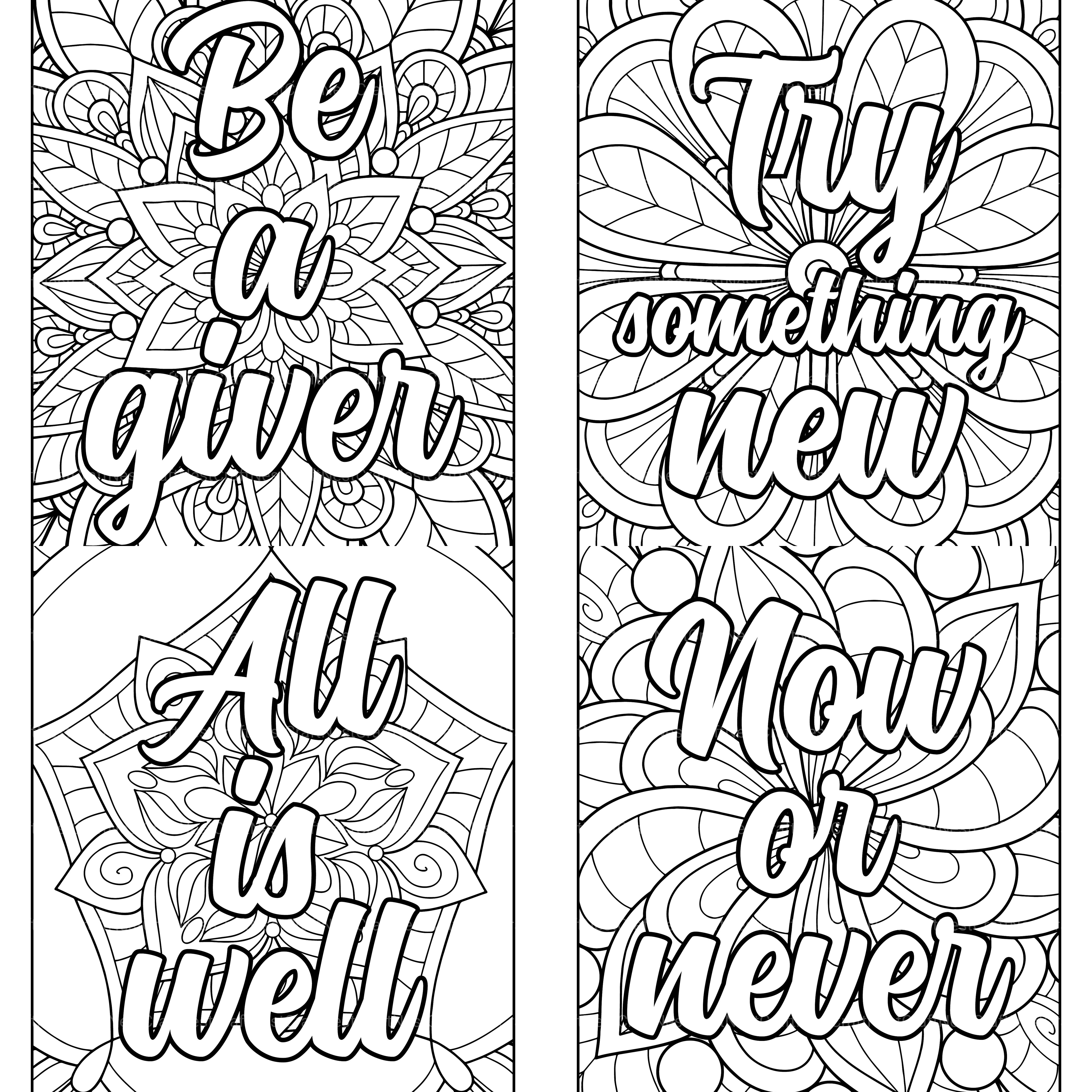 Motivational Quotes Coloring Book 2