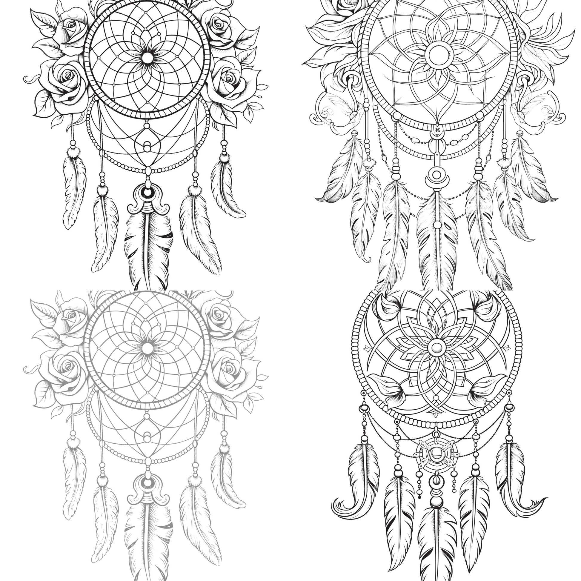Dreamcatcher Coloring Book - CraftNest - Digital Crafting and Art