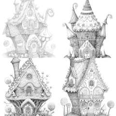Gingerbread Fairy House Coloring Book - CraftNest - Digital Crafting and Art