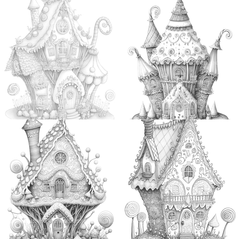 Gingerbread Fairy House Coloring Book - CraftNest - Digital Crafting and Art