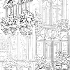 Mediterranean Windows Coloring Book - CraftNest - Digital Crafting and Art