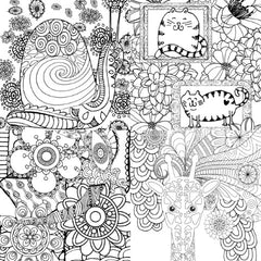 Colorist Heaven Animal Coloring Book - CraftNest - Digital Crafting and Art