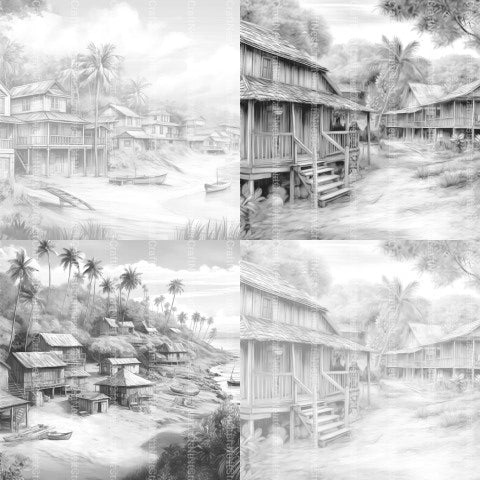 Hawaii Coloring Book - CraftNest - Digital Crafting and Art