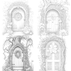 Enchanted Fairy Doors Coloring Book - CraftNest - Digital Crafting and Art