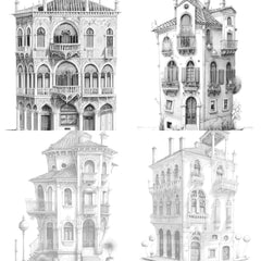 Venetian Tiny House Coloring Book - CraftNest - Digital Crafting and Art