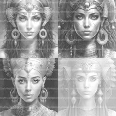 Ancient Egypt Queen Coloring Book 2 - CraftNest - Digital Crafting and Art