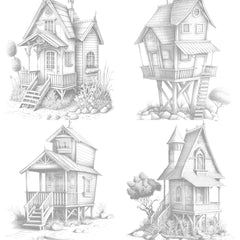 Beach House Coloring Book - CraftNest - Digital Crafting and Art