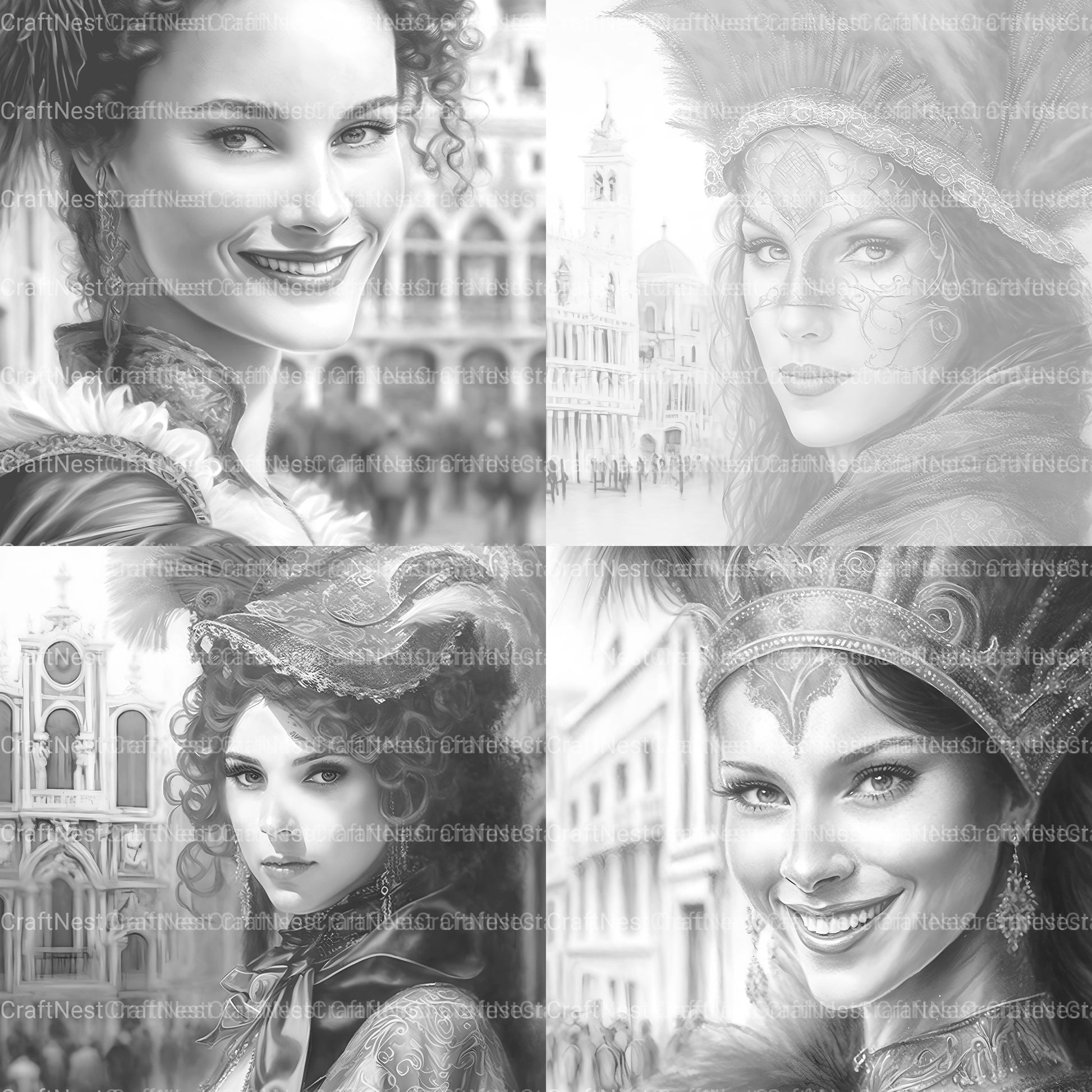 Victorian Woman Coloring Book - CraftNest - Digital Crafting and Art