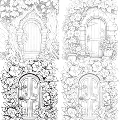 Blooming Door Coloring Book - CraftNest - Digital Crafting and Art