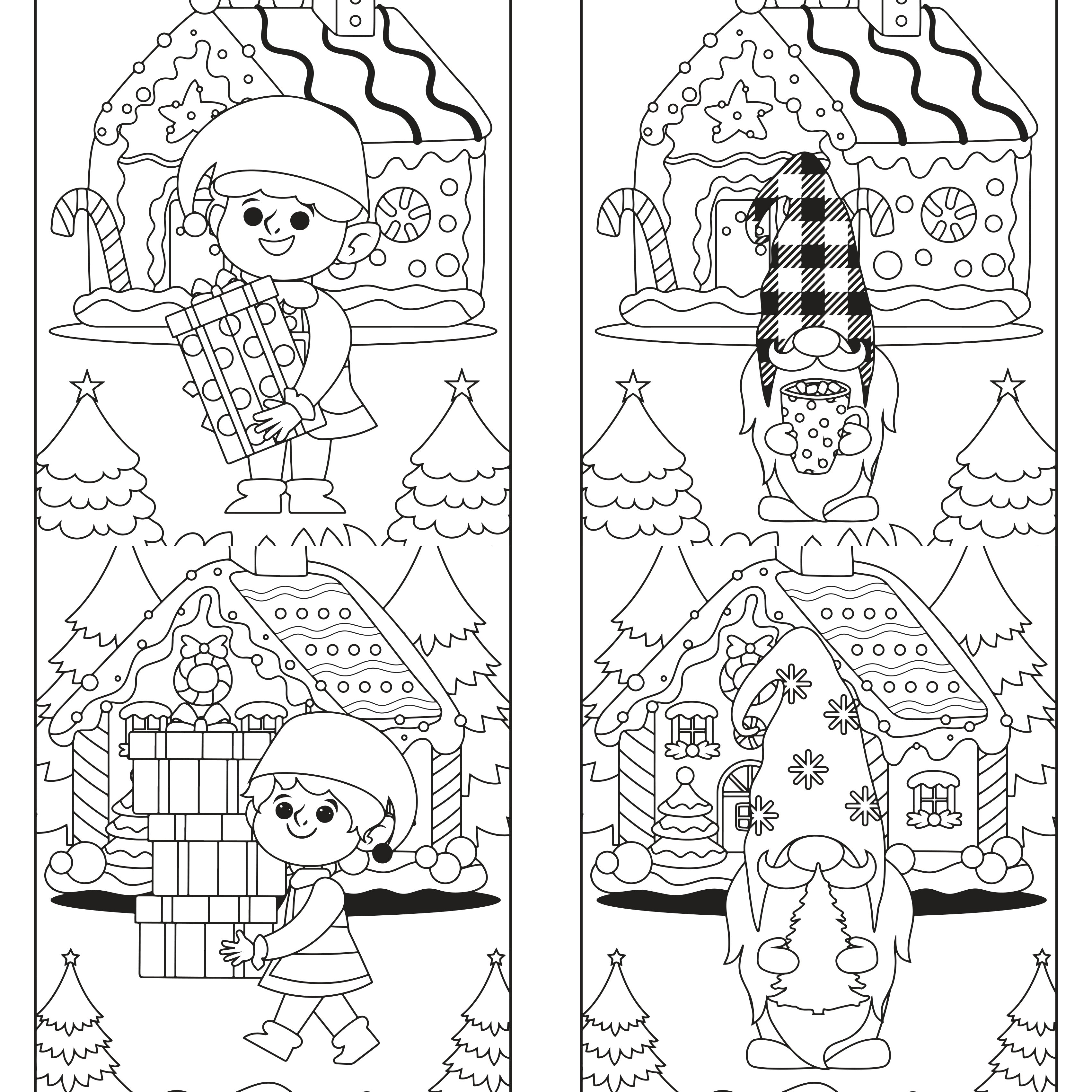 Kids Christmas Gnome Coloring Book