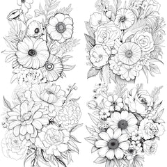 Flower Coloring Book 2 - CraftNest - Digital Crafting and Art
