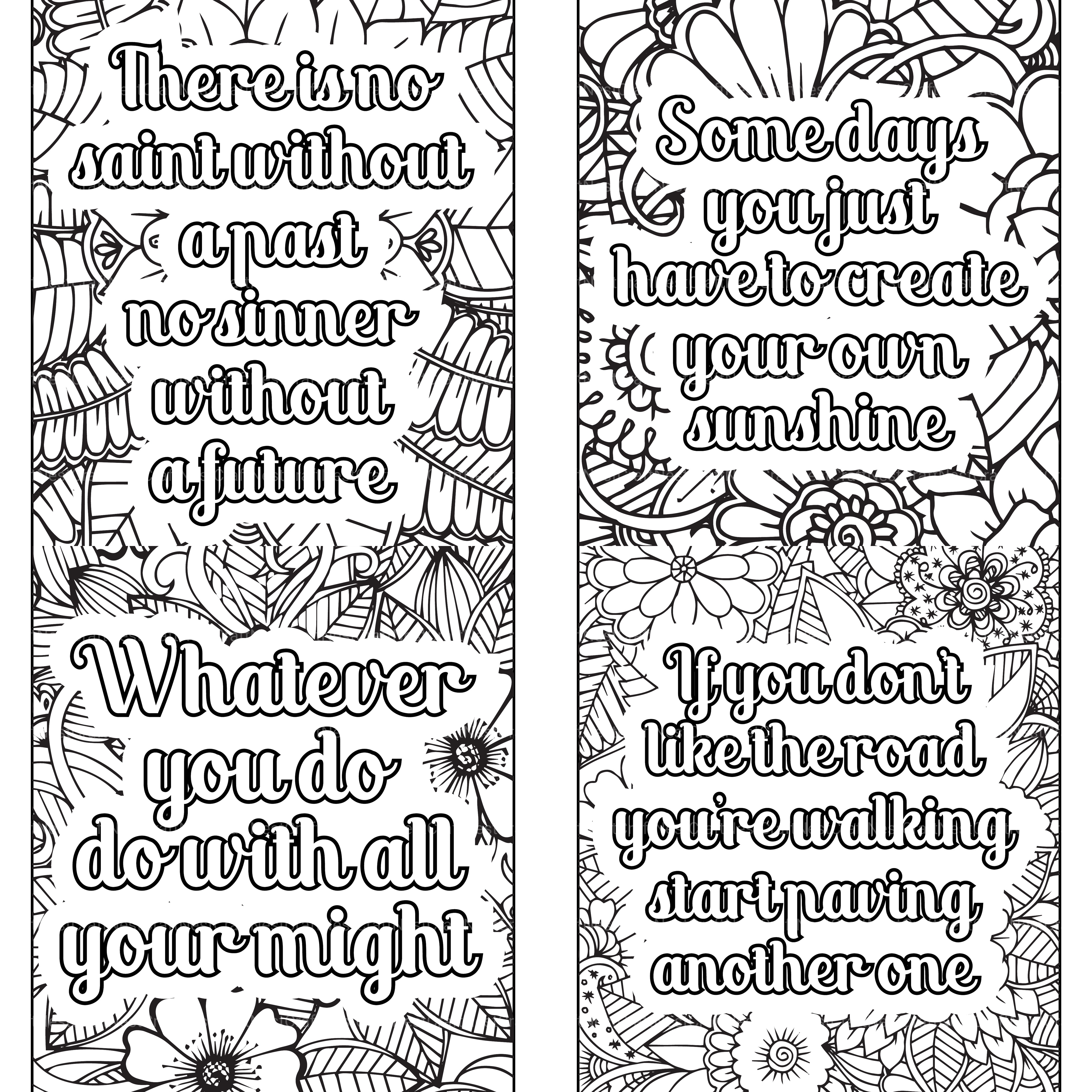 Motivational Quotes Coloring Book 6
