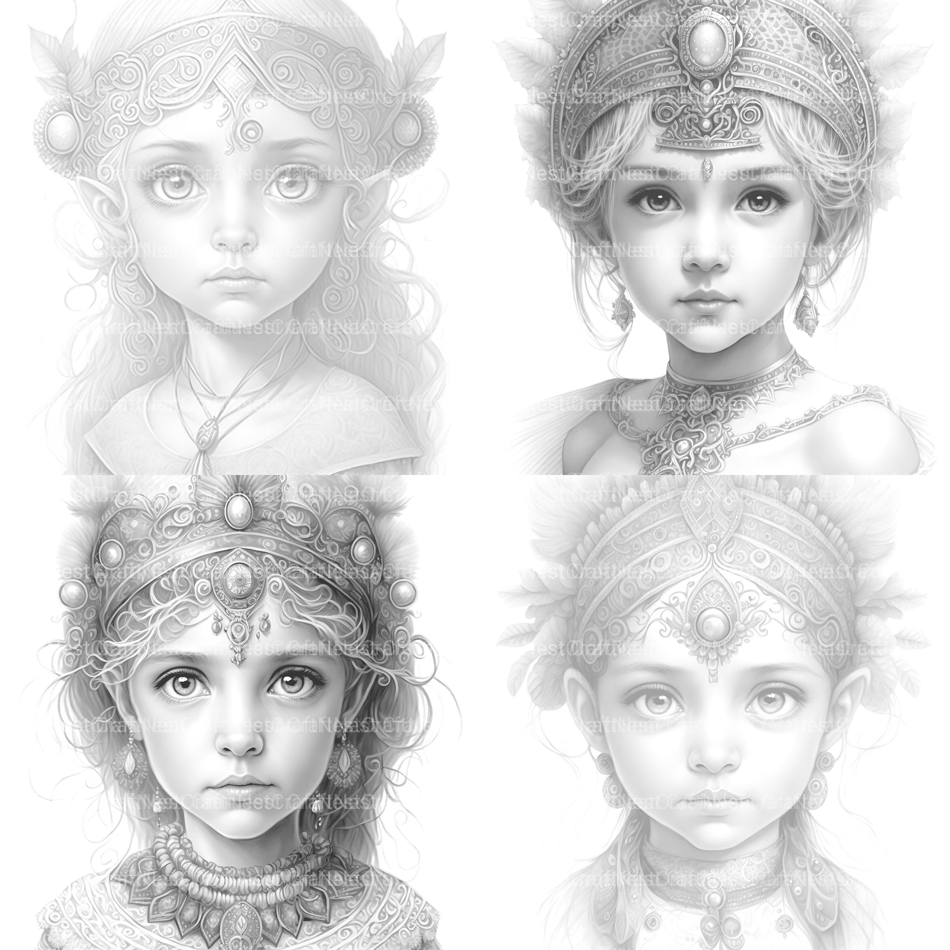 Aztec Girl Coloring Book - CraftNest - Digital Crafting and Art