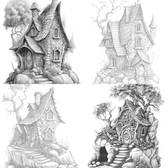 Stone Fairy House Coloring Book - CraftNest - Digital Crafting and Art