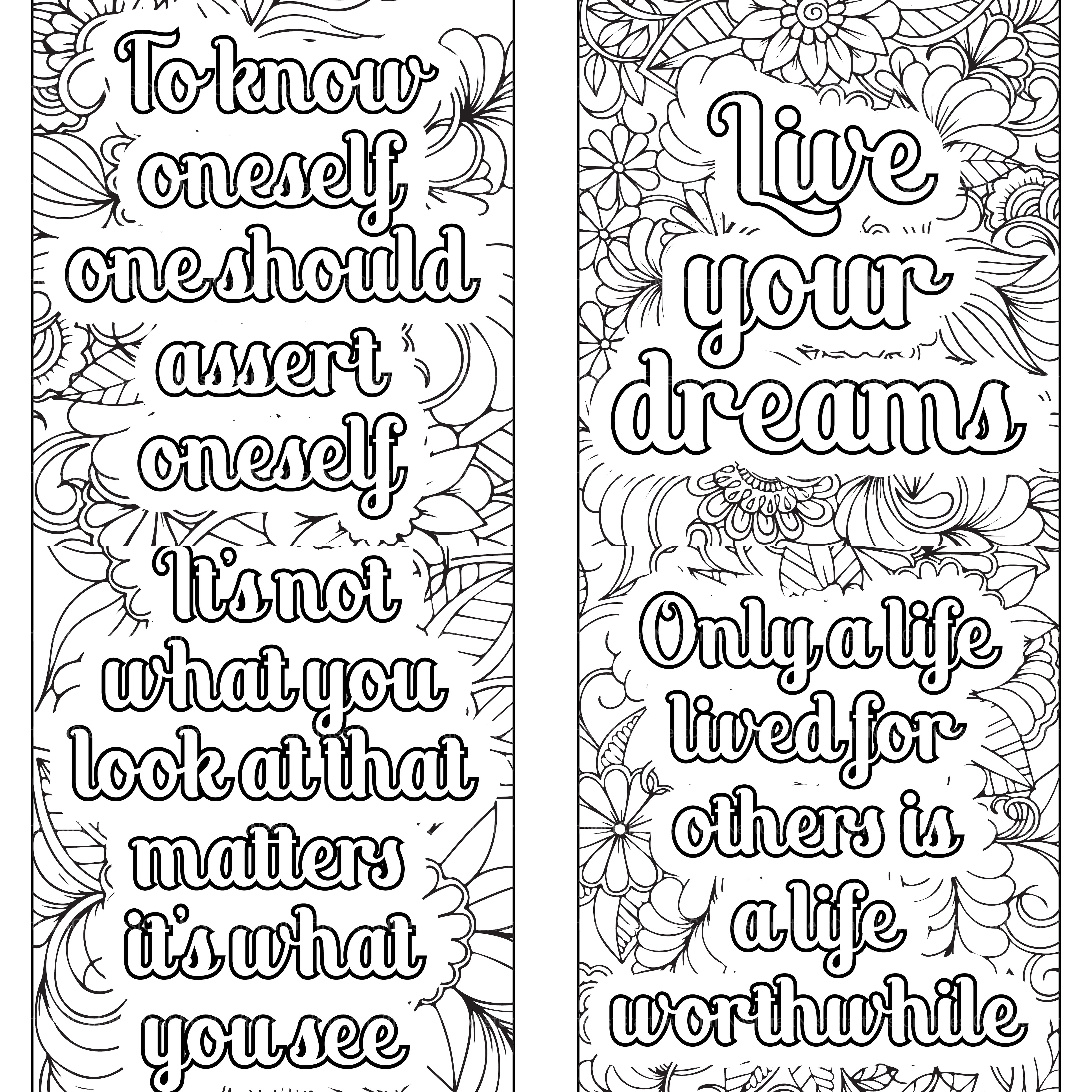Motivational Quotes Coloring Book 5