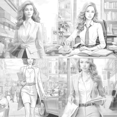 Kids Christmas Girl Coloring Book - CraftNest - Digital Crafting and Art