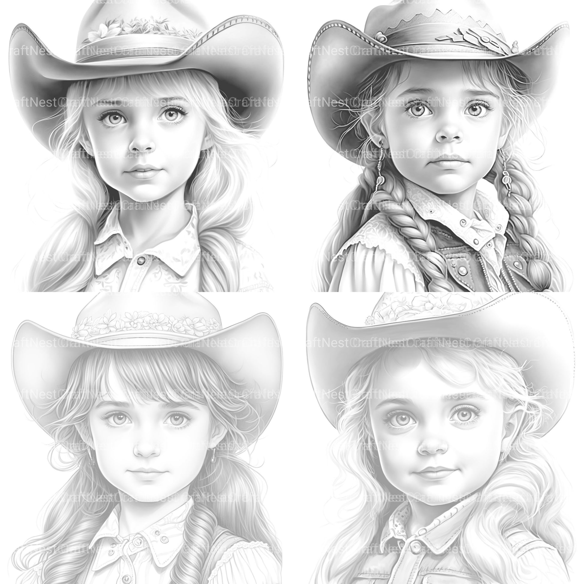 Flower Girl Coloring Book 2 - CraftNest - Digital Crafting and Art