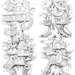 Treehouse Coloring Book - CraftNest - Digital Crafting and Art