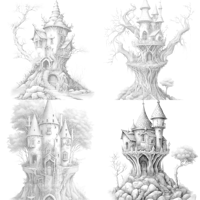 Fairy Fort Coloring Book - CraftNest - Digital Crafting and Art