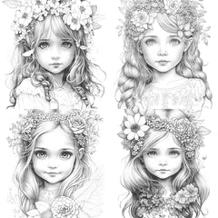 Hawaiian Girl Coloring Book - CraftNest - Digital Crafting and Art