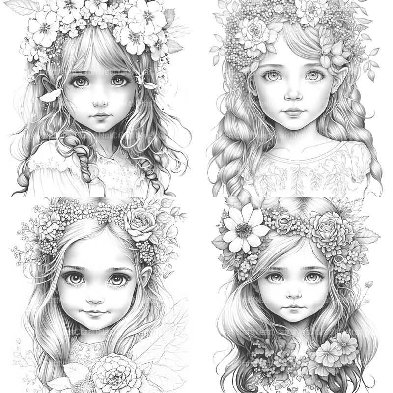 Hawaiian Girl Coloring Book - CraftNest - Digital Crafting and Art