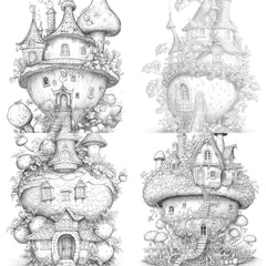 Strawberry Fairy House Coloring Book - CraftNest - Digital Crafting and Art