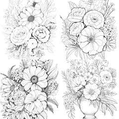 Flower Coloring Book 2 - CraftNest - Digital Crafting and Art