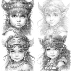 Bavarian Girl Coloring Book 2 - CraftNest - Digital Crafting and Art