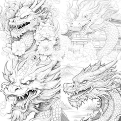 Dragon Coloring Book - CraftNest - Digital Crafting and Art