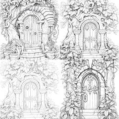 Blooming Door Coloring Book - CraftNest - Digital Crafting and Art
