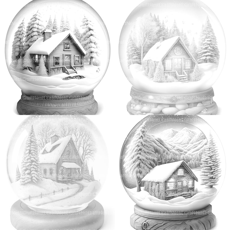 Snowball Cabin Coloring Book - CraftNest - Digital Crafting and Art