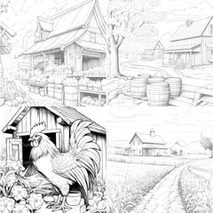 Country Life Coloring Book - CraftNest - Digital Crafting and Art