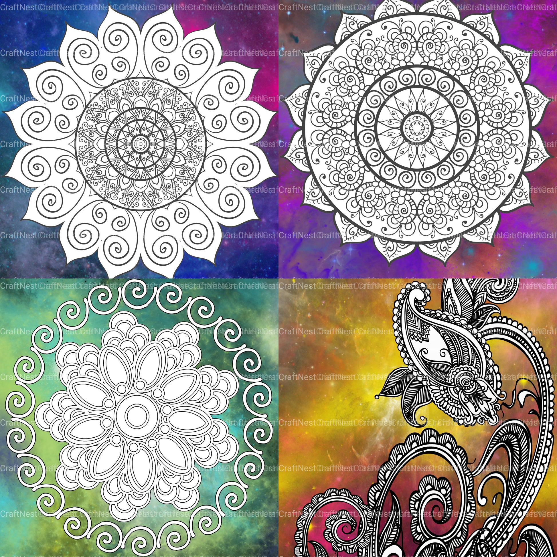 Colorist Heaven Universe Coloring Book - CraftNest - Digital Crafting and Art