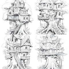 Treehouse Coloring Book - CraftNest - Digital Crafting and Art