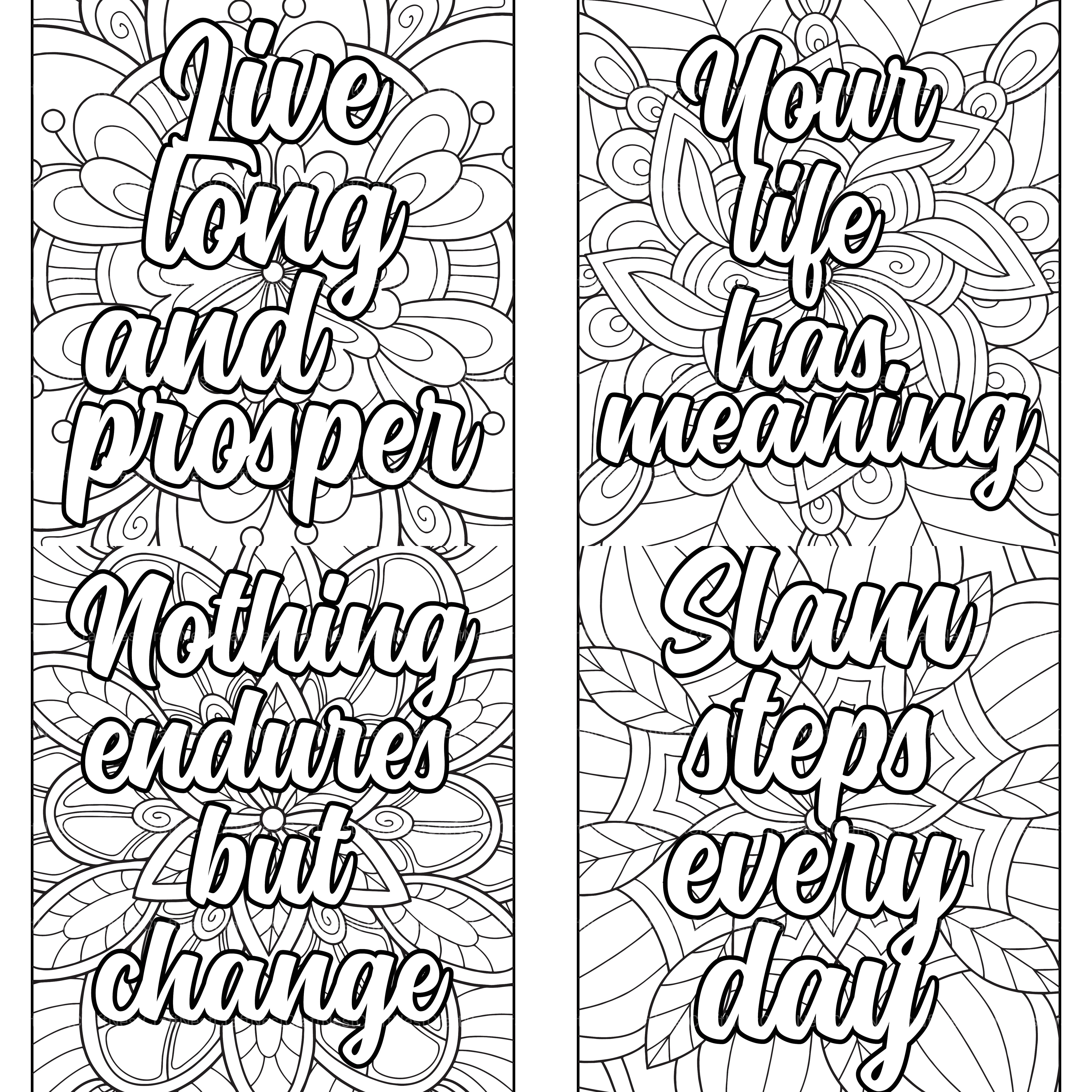 Motivational Quotes Coloring Book 11