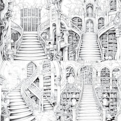Enchanted Library Coloring Book - CraftNest - Digital Crafting and Art