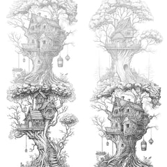 Treehouse Coloring Book 3 - CraftNest - Digital Crafting and Art