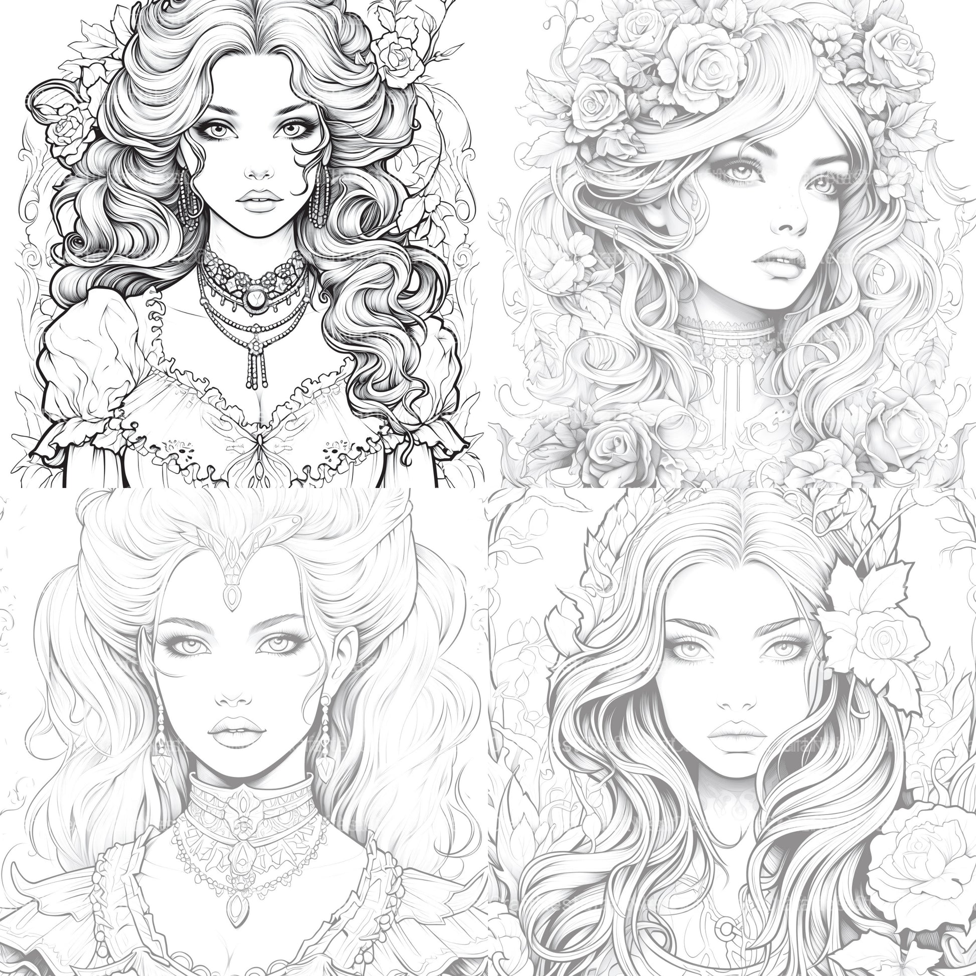 Little Princess Coloring Book - CraftNest - Digital Crafting and Art