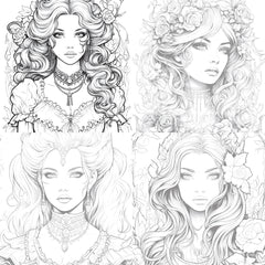 Little Princess Coloring Book - CraftNest - Digital Crafting and Art