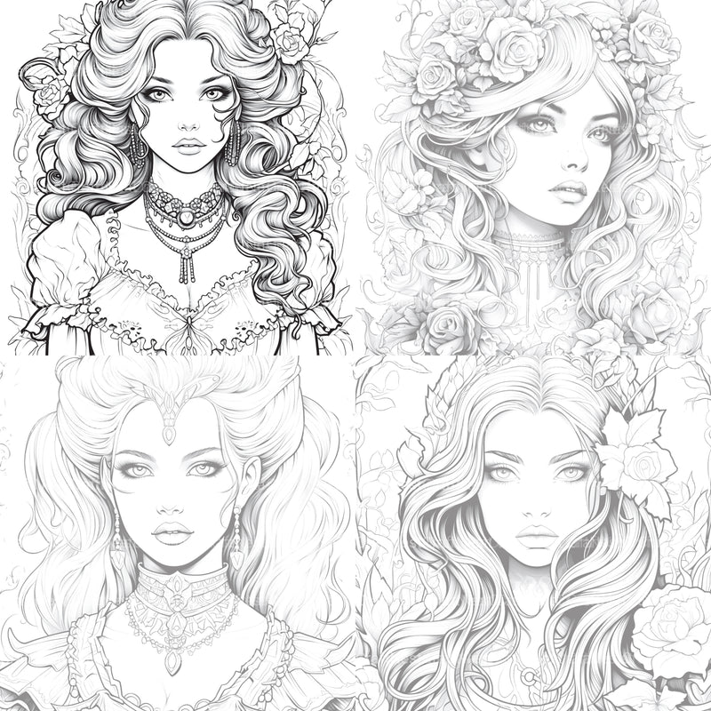 Little Princess Coloring Book - CraftNest - Digital Crafting and Art