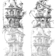 Chile Tiny House Coloring Book - CraftNest - Digital Crafting and Art