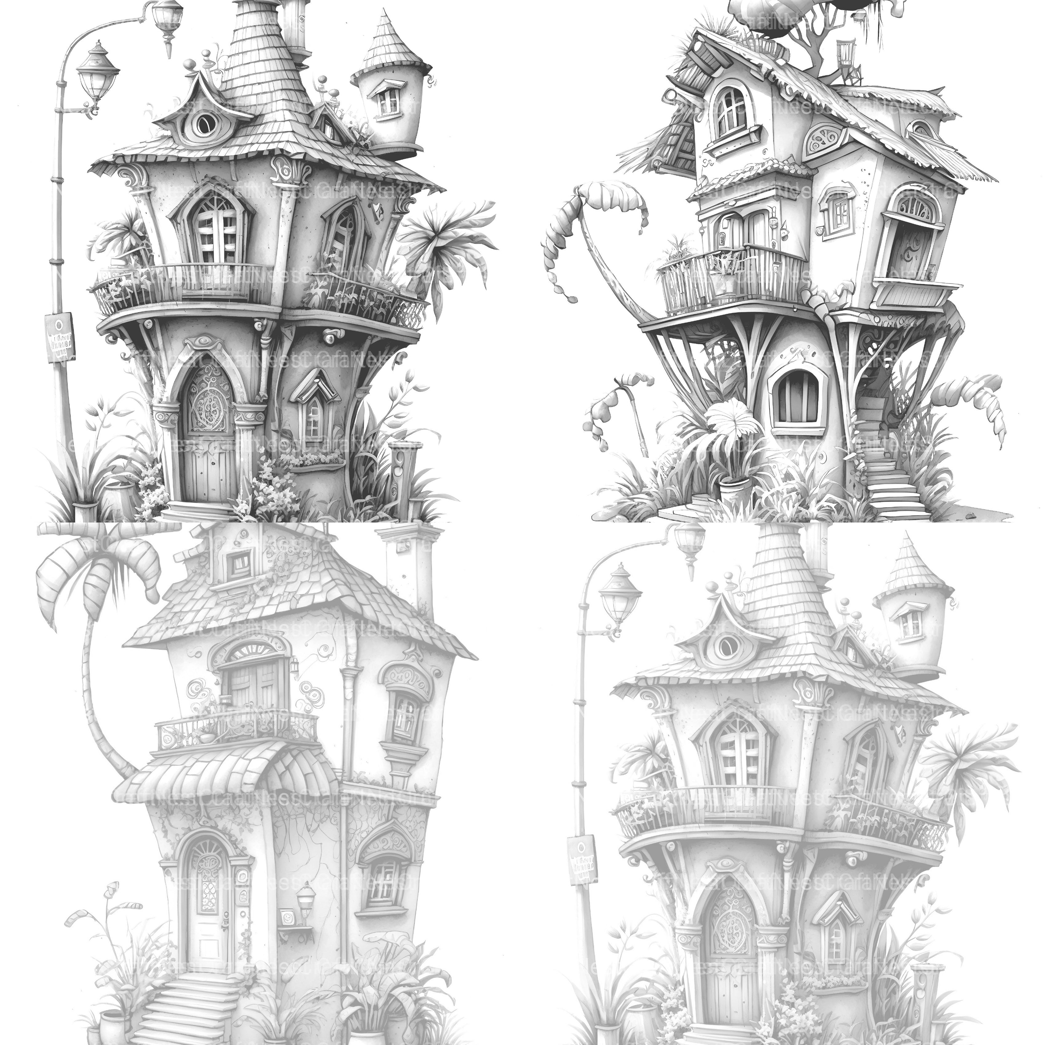 Chile Tiny House Coloring Book - CraftNest - Digital Crafting and Art